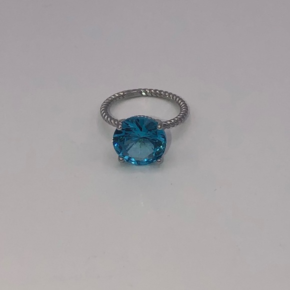4ct Blue Apatite Ring - Picture 9 of 15